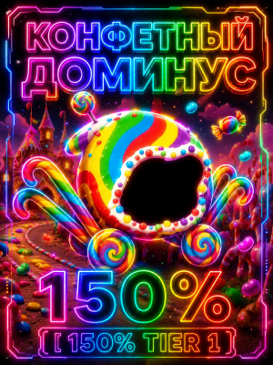 🍭 КОНФЕТНЫЙ ДОМИНУС 🍭 +150% | TIER 1 ⚡ БЫСТРО
