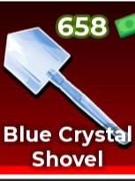 blue crystal shovel