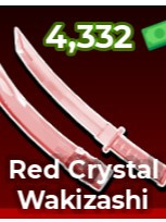 Red crystal wakizashi