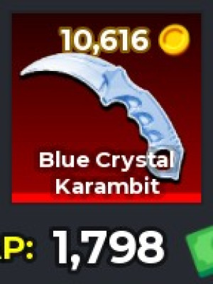 Blue Crystal Karambit
