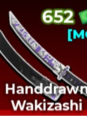 handdrawn wakizashi