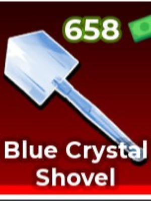 blue crystal shovel