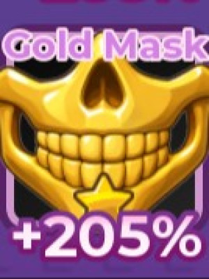 ⏫ Gold Mask | Золотая маска | +205% | ⭐: 1