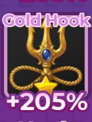 ⏫ Gold Hook | Золотой Крюк | +205% | ⭐: 1