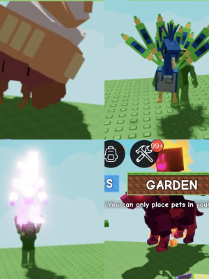 Nightmare Headless Horseman43+Glimmering Junkbot+Mega Hermit Crab+Peacock
