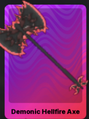 DEMONIC HELLFIRE AXE