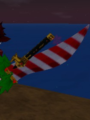 Candy cane sword