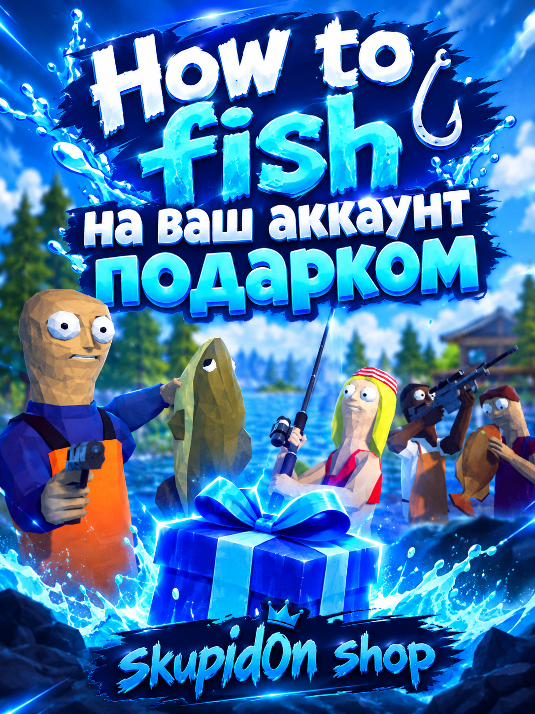 👀How to fish подарком👀ДЕШЕВЛЕ САМОЙ ИГРЫ👀24/7 👀 БЫСТРАЯ ВЫДАЧА👀