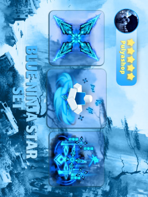 💙BLUE NINJA STAR SET💙