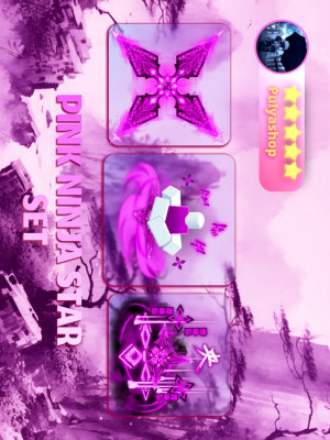 🌸PINK NINJA STAR SET🌸
