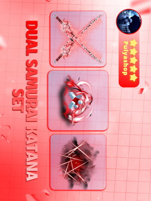 👹DUAL SAMURAI KATANA SET👹