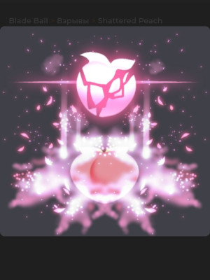 Shattered peach