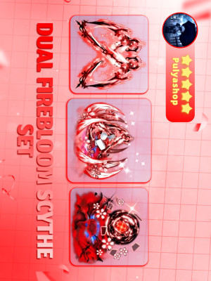 🍁DUAL FIREBLOOM SCYTHE SET🍁