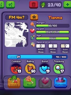 Tianma / LVL 24 / Partial pure / Gold Coins