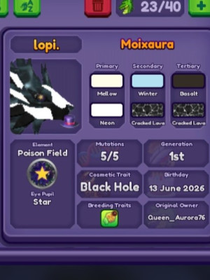 Moixaura /48 lvl / Black Hole / Poison Field / FM