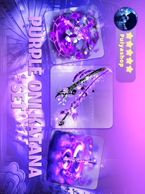 ❟❛💜PURPLE ONI KATANA SET💜❛❟