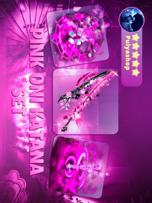 ❟❛🌸PINK ONI KATANA SET🌸❛❟