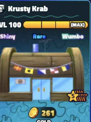 Tiki Aliens  5 star LVL 100sw+Krusty Krab+Pat-Tron+Sir Pinch-A-Lot