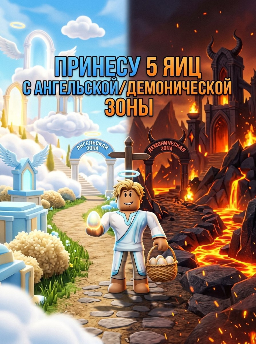 ПРИНЕСУ 5 ЯИЦ С АНГЕЛЬСКОЙ/ДЕМОНИЧЕСКОЙ ЗОНЫ