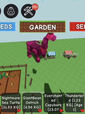 Nightmare Brontosaurus70+Nightmare Sea Turtle+green Ostrich+Everchanted Capybara
