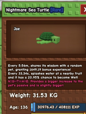Nightmare Brontosaurus70+Nightmare Sea Turtle+green Ostrich+Everchanted Capybara