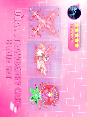 🍓DUAL STRAWBERRY CAKE BLADE SET🍓