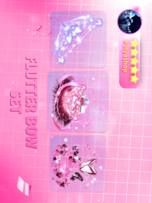 🦋FLUTTER BOW SET🦋