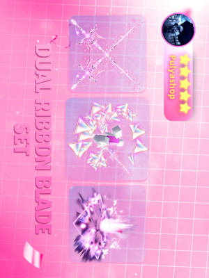 💎🌺DUAL RIBBON BLADE SET🌺💎