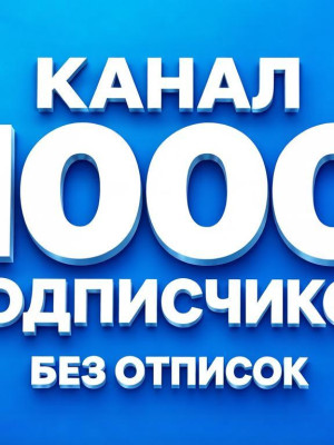 идеальный канал с 1000 подписчиками