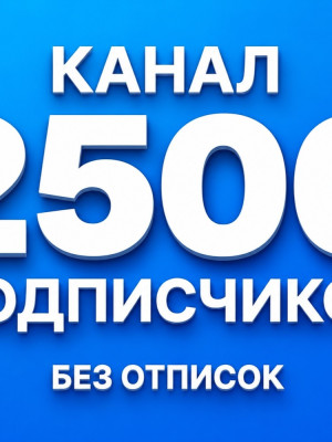 идеальный канал с 2500 подписчикам