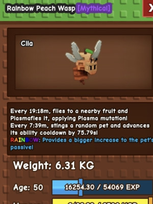mimic 151kg+Rainbow Peach Wasp+Everchanted Brontosaurus+Raiju