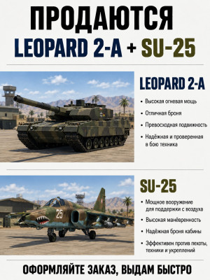 Leopard 2-A и Su-25