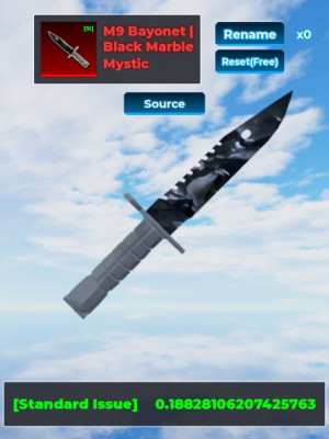 M9 bayonet black marble SI rap:166