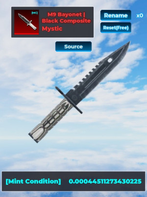 M9 bayonet black Composite MC rap:311