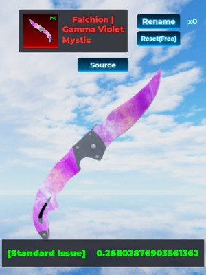 Falchion gamma violet SI rap 991