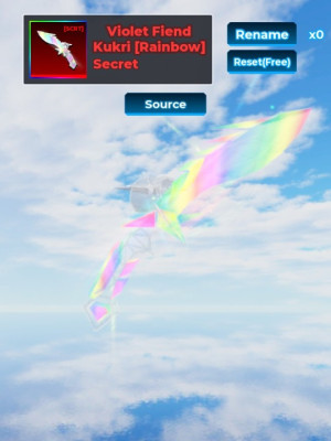 Kukri violet fiend (rainbow) rap:4450
