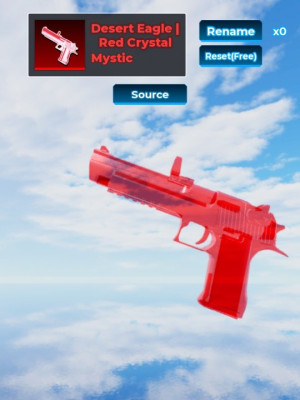 Desert eagle red crystal