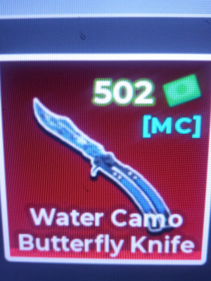 Water Camo Butterfly Knife