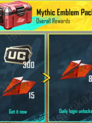 Weekly Mythic Emblem Value Pack  PUBG MOBILE  Еженедельный набор мифических эмбл