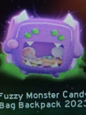 Fuzzy Monster Candy Bag Backpack 2023 🍬