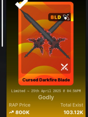 dual cursed darkfire blade