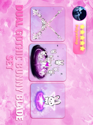🌺🐰DUAL GOTHIC BUNNY BLADE SET🐰🌺