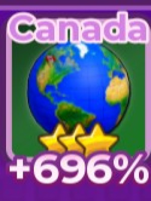 Canada | Канада | +696% | ⭐: 3