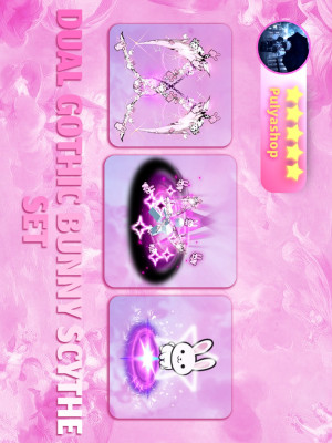 🌺🐰DUAL GOTHIC BUNNY SCYTHE SET🐰🌺