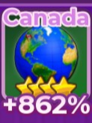 Canada | Канада | +862% | ⭐: 4