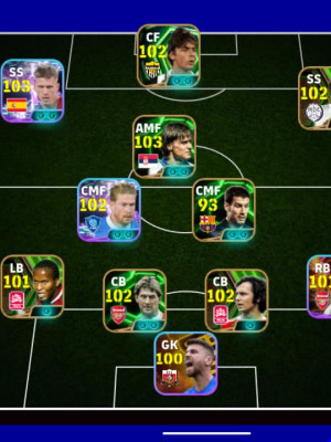 Аккаунт eFootball с игроками серии New Era и легендарными игроками прошлых лет (Iconic)