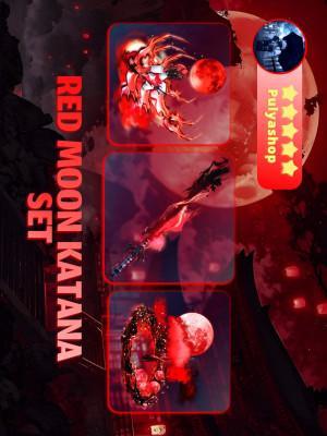 🔺🔴RED MOON KATANA SET🔴🔺