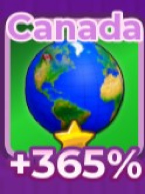 Canada | Канада | +365% | ⭐: 1