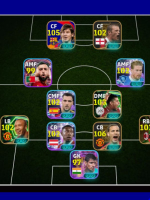 Аккаунт eFootball с отличными игроками: Iconic Messi и CR7
