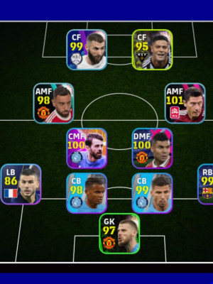 Аккаунт eFootball с отличными игроками: Iconic Messi и CR7